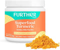 Further Food Superfood Turmeric Root Powder - Maximum Absorption Natural Immune Booster Golden Milk Blend Sugar Free Keto Vegan Non-GMO 6.35 Oz