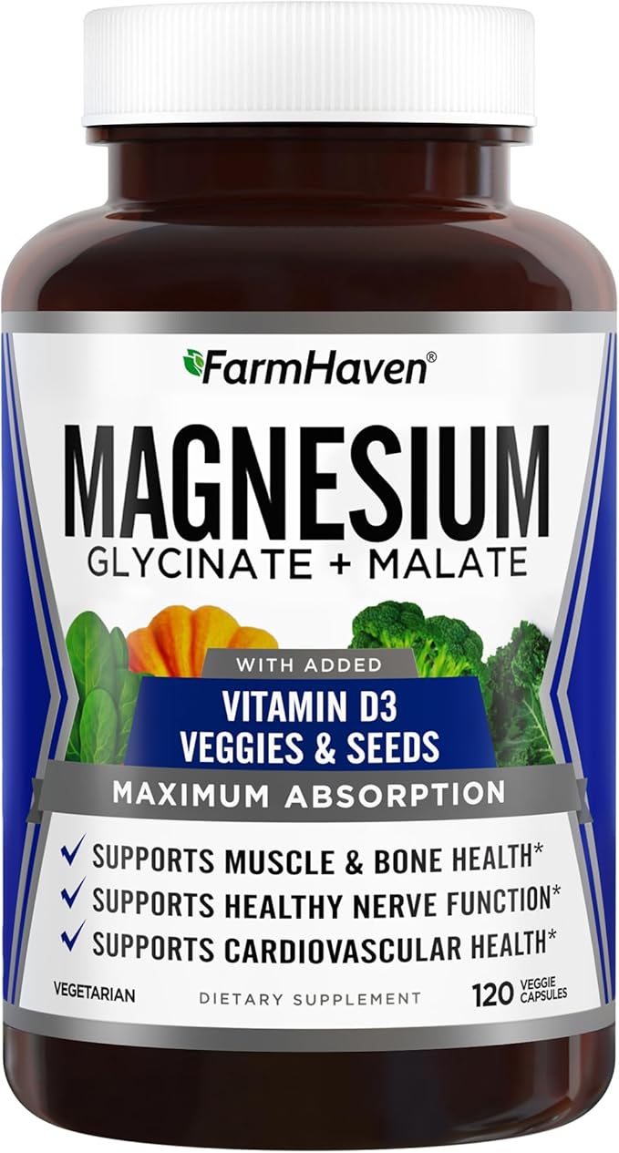 FarmHaven Magnesium Glycinate &amp Malate Complex and Glucosamine Chondroitin