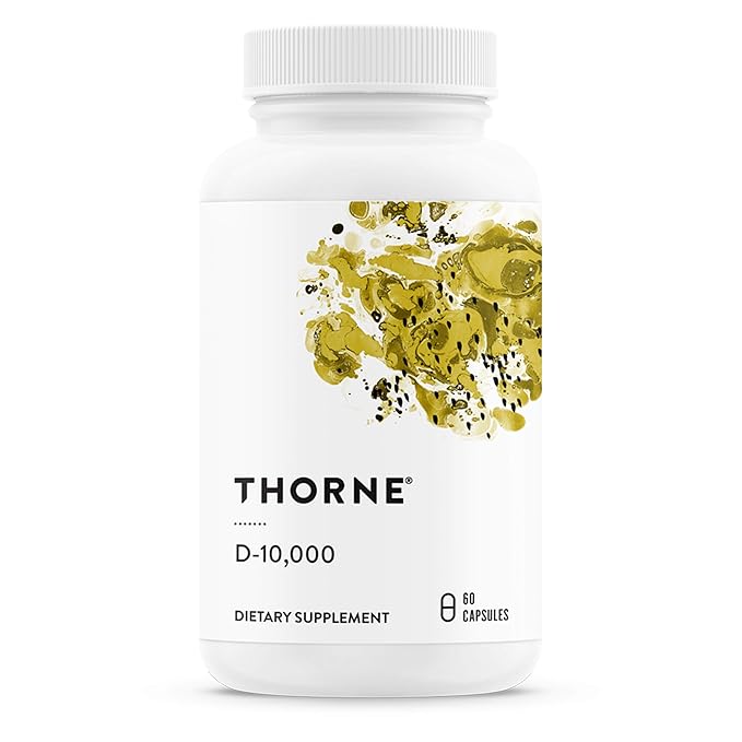 THORNE - Bone Health Bundle - Vitamin D3 &amp Vitamin K - Supports Healthy Bones Teeth Muscles Cardiovascular and Immune Function - 30 to 60 Servings