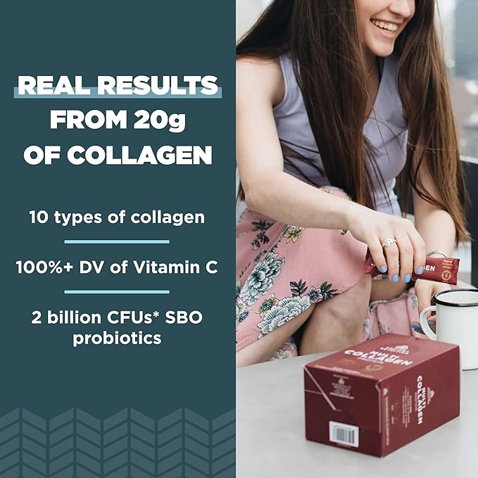 Ancient Nutrition Multi Collagen Protein Powder Unflavored 60 Servings + Multi Collagen Protein Powder Stick Packs Unflavored 40 Packs
