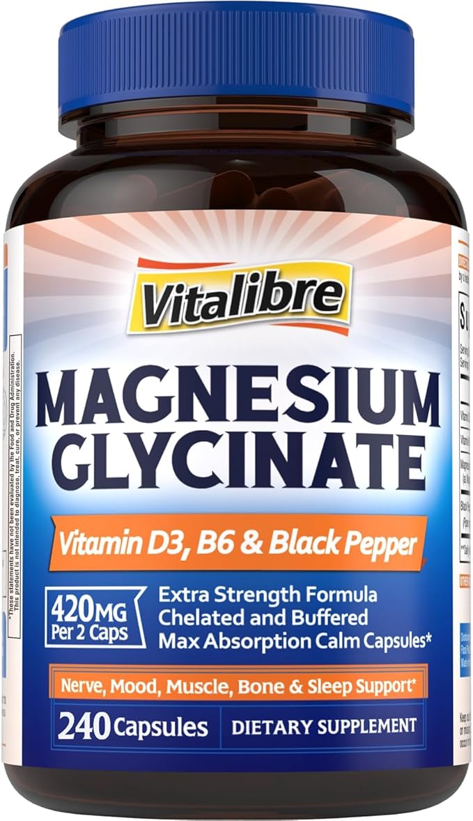 Iron Complex 60 Tablets and Magnesium Glycinate 240 Capsules