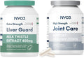 NYO3 Milk Thistle Liver Glucosamine 1500mg with Chondroitin MSM 2 Pack