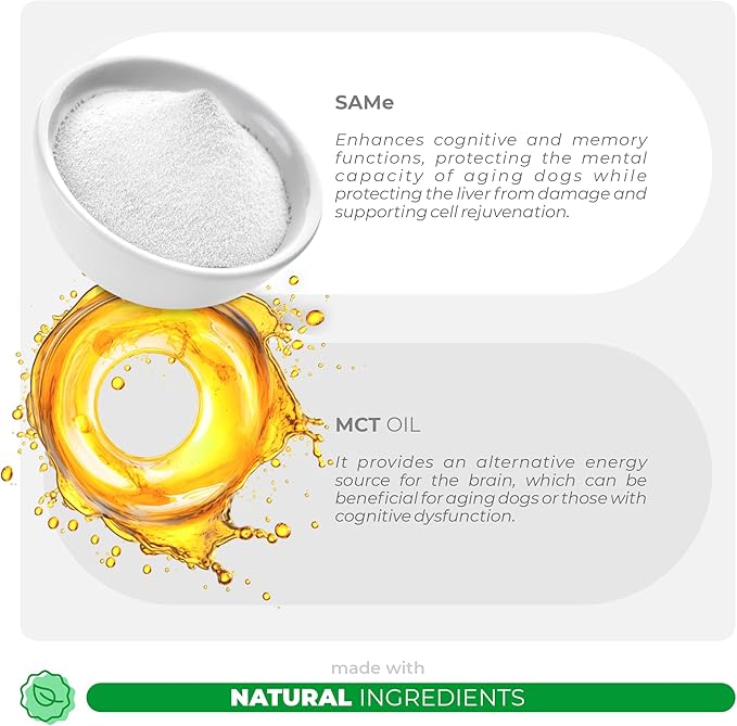 Milk Thistle + Same Soft Chews for Dogs Liver and Kidney Support Cognitive Health Liver Supplement.