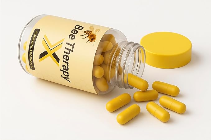 Bee Therapy X Venom Dietary Supplement - Glucosamine Turmeric Blend Improves Joint Health Mobility and Comfort Supplement - Extra Strength Pills - Natural Health Complex – 180 Capsules Pack 3