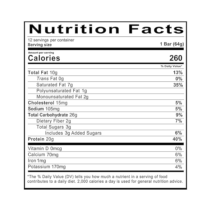 REDCON1 Protein Bar Caramel Trail Mix - 20g of Whole Food Protein + MCT Oil - Easily Digestible Macro Balanced Low Sugar Meal Replacement Bar (12 Bars)