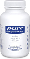 Pure Encapsulations Alpha Lipoic Acid 600 mg - ALA Supplement for Liver Support Antioxidants Nerve Health Cardiovascular Health &amp Carbohydrate Support - Premium Alpha Lipoic Acid - 120 Capsules