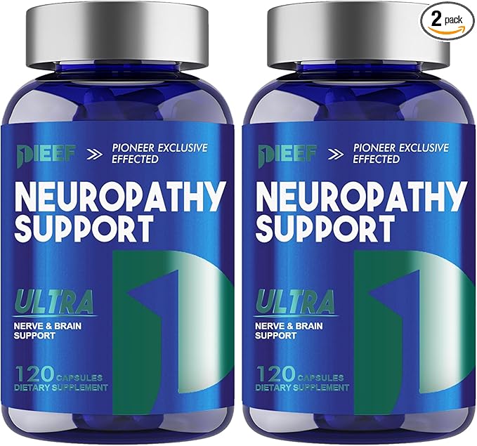 Nerve Savior Neuropathy Supplement 240 Capsules with 600mg Alpha Lipoic Acid &amp Benfotiamine Specially Formulated for Nerve Health in Hands Fingers Feet and Toes 2Pack