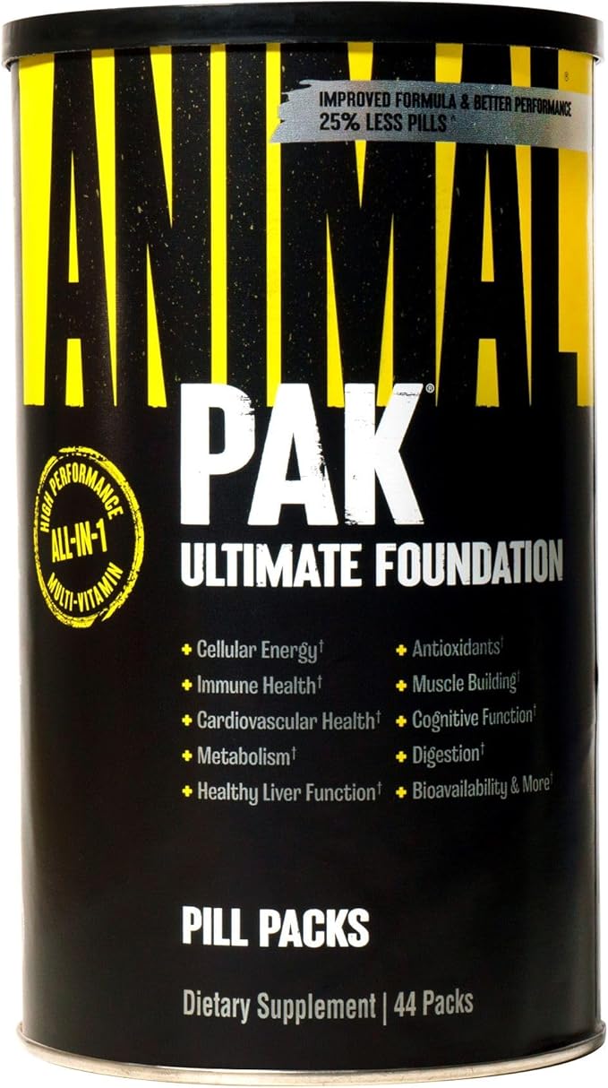Animal 100% Whey Protein Powder – Whey Blend for Pre- or Post-Workout &amp Pak - Convenient All-in-One Vitamin &amp Supplement Pack