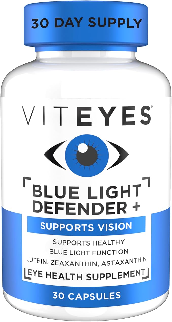 Viteyes Blue Light Defender+ Supplement Capsules Dietary Safeguard from Harmful Blue Light 30 Capsules