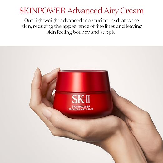 SK-II SKINPOWER Airy Face Cream - Anti Aging Wrinkle Cream for Oily &amp Dry Skin - Antioxidant-Rich Formula to Help Protect Skin While Improving Firmness &amp Elasticity