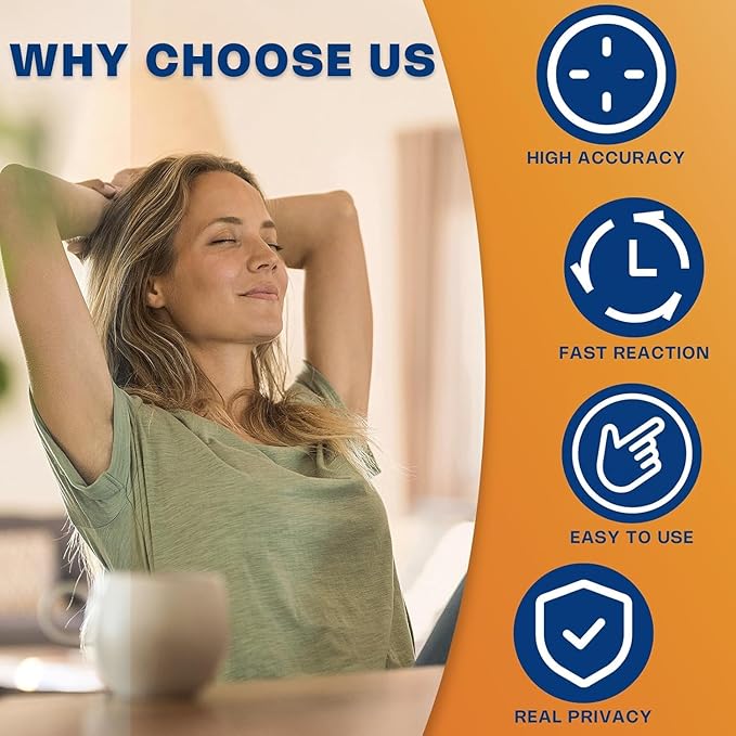 Iron Deficiency Test Kit at-Home Iron Test kit for Anemia. 2-Pack for Quick Response and Accurate Results. Suitable for Both Men and Women.