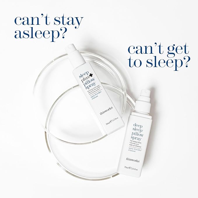 thisworks Deep Sleep Pillow Spray 250 ml - Natural Sleep Aid with Essential Oils of Lavender Vetivert and Camomile 8.4 Fl Oz