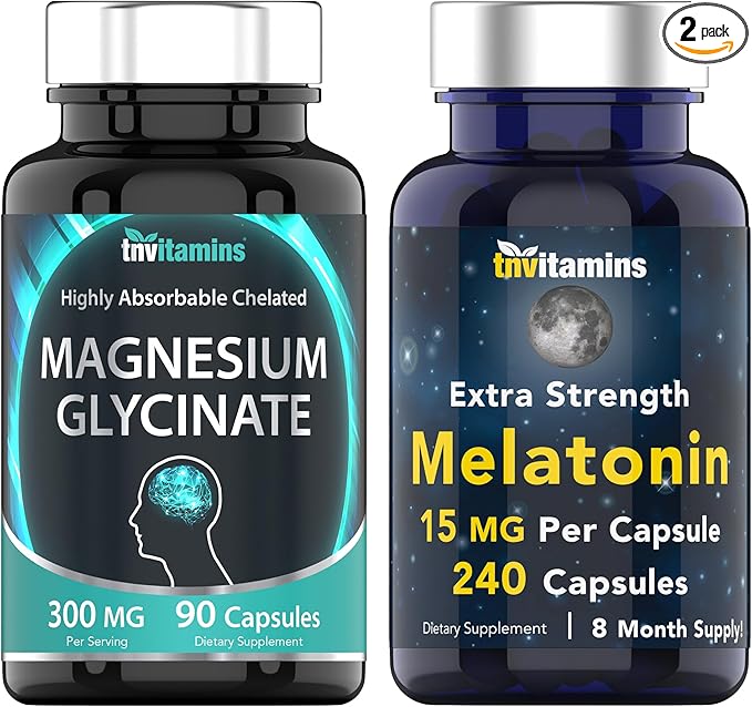 Sleep Tight Bundle: Magnesium Glycinate &amp Melatonin