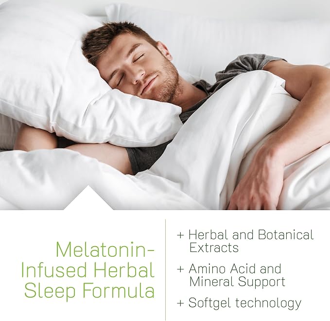 Irwin Naturals Power to Sleep PM - 6mg Melatonin GABA Ashwagandha Valerian Root &amp L-Theanine Supplements for Men and Women - Supports Restful Sleep Cycle &amp Relaxation - 60 Liquid Soft-Gels