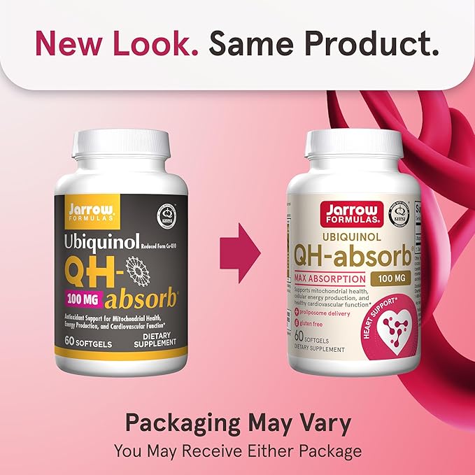 Jarrow Formulas CoQ10 100mg Ubiquinol + Life Extension NAC 600mg Antioxidant 60 Capsules Bundle