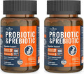 100 Billion Probiotics for Men and Women 27 Strains 5 Organic Prebiotics for Gut Digestive &amp Immune Health Supports Diarrhea Gas Bloating Non-GMO Zero Fillers – Made in USA丨120 Caps