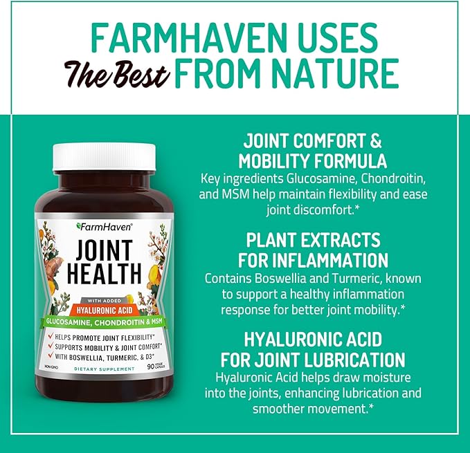 FarmHaven USDA Organic Milk Thistle and Glucosamine Chondroitin