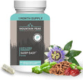 Mountain Peak Nutritionals Sleep Easy - Sleep Support Supplement Promoting A Relaxed &amp Calm Mood - 5-HTP Amino Acids Melatonin &amp Magnesium - Hypoallergenic Dietary Supplement (60 Capsules)