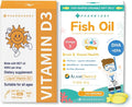 Baby Vitamin D3 Drops+Kids’ Fish Oil Softgels–Complete Daily Nutrition for Babies &amp Kids–Immune Bone Brain &amp Vision Support–Pediatrician Developed–1200 Vitamin D Servings+60 Softgels