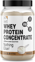 It's Just! Pea Protein Isolate Plant Based Premium Quality Gluten Free Vegan Keto Friendly Product of Canada Packaged in USA (2.5 Pound Chocolate)