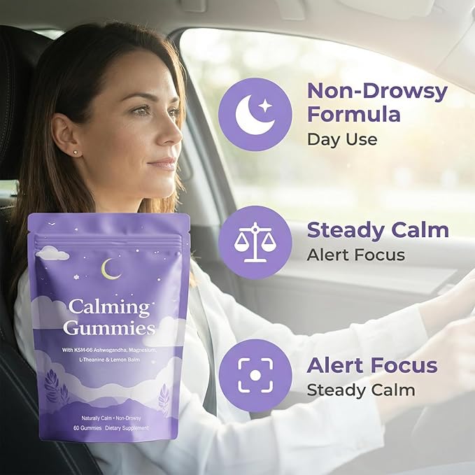IRMI Calming Sleep Gummies with Ashwagandha Magnesium L-Theanine &amp Lemon Balm 60 Gummies
