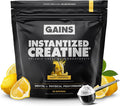 Gains in Bulk Instantized Creatine Monohydrate for Women and Men Soluble Pre Workout Powder Supports Muscle Building Strength and Performance Bodybuilding Supplements Sweet Lemonade 30 Servings