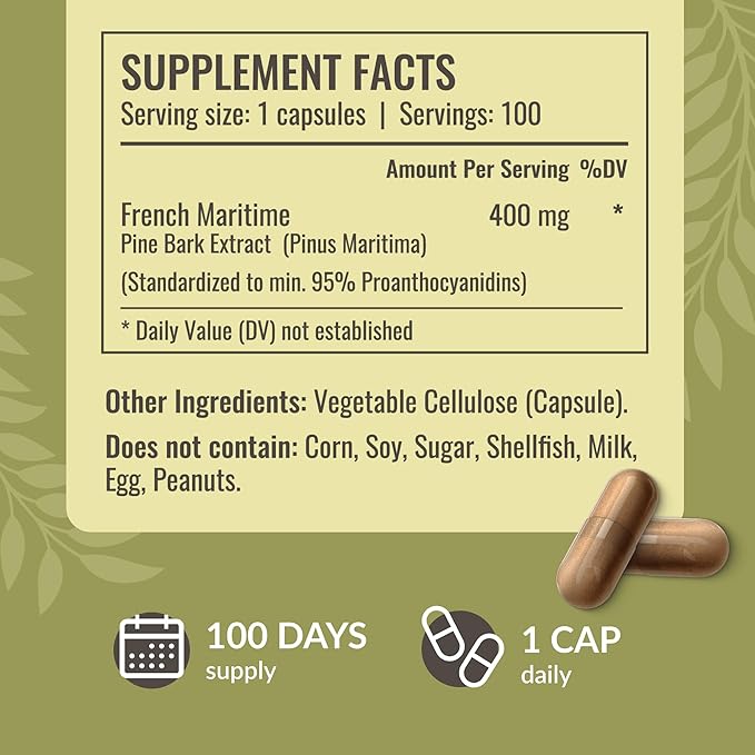 HERBAMAMA Turmeric Extract and Pine Bark Kit - Bundle of 400 mg French Maritime Capsules &amp Turmeric Extract Tincture 2 fl oz - Vegan Non-GMO Sugar &amp Alcohol-Free - 2 Pack