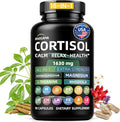 Cortisol Supplements for Women and Men High Cortisol Reducer with Ashwagandha Magnesium Rhodiola &amp L-Theanine-Supports Cortisol Calm Sleep &amp Stress Relief–90 Capsules