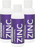 [Set of 3] Liposomal Zinc Liquid 15 mg 4 fl Oz High Absorption Support Healthy Immune Function for Men Women &amp Kids Skin Care Supplement Fruity Flavor Non-GMO Sugar-Free180 Servings