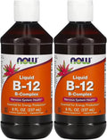 NOW Foods Vitamin B-12 Liquid 8oz (Pack of 2)