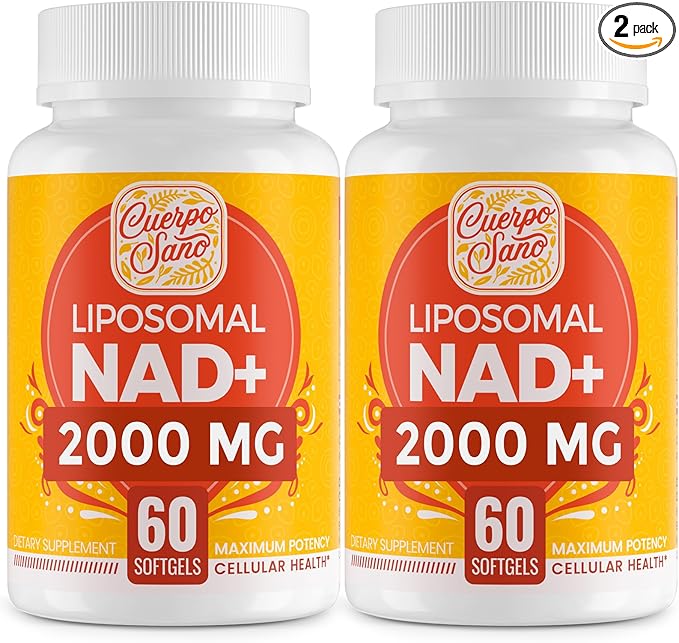 2000 MG NAD Supplement Liposomal NAD+ with High Absorption More Efficient Than Nicotinamide Riboside Pure &amp Plus Boosting Supplement Aging Defense Metabolism &amp Cellular 120 softgels