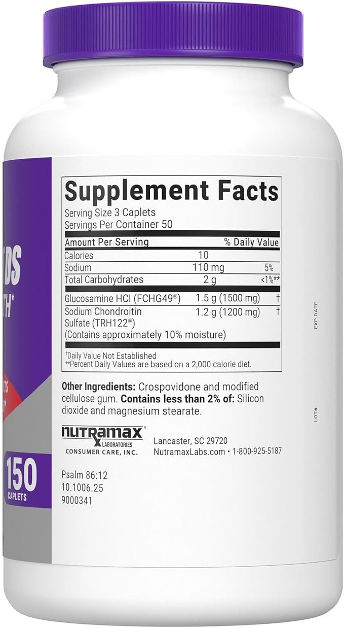 Nutramax Laboratories Cosamin® DS Joint Health Supplement with Glucosamine &amp Chondroitin for Adult Men &amp Women Joint Supplement 150 Caplets