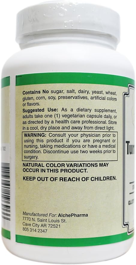 Turmeric Curcumin Supplement 500mg - Standardized to 95% Curcuminoids - Vegan Non-GMO Gluten Free