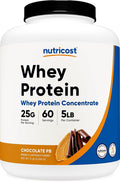 Nutricost Whey Protein Concentrate (Chocolate Peanut Butter) 5LBS - Gluten Free &amp Non-GMO