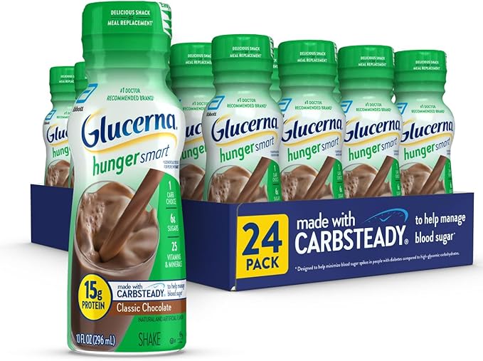 Glucerna Hunger Smart Shake Diabetic Drink Blood Sugar Management 15g Protein &amp Protein Smart Nutritional Shake Diabetic Protein Drink Blood Sugar Management
