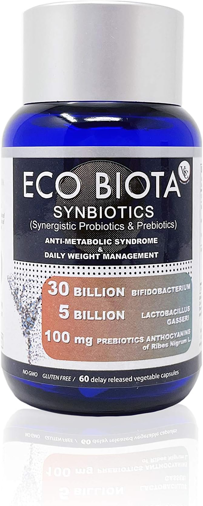Vision Smart Center Probiotics Supplement 35 Billion CFU Unique Blackcurrant Anthocyanin Prebiotics for Digestive Health Stomach Acid Resistant Technology 60 Capsules (6)