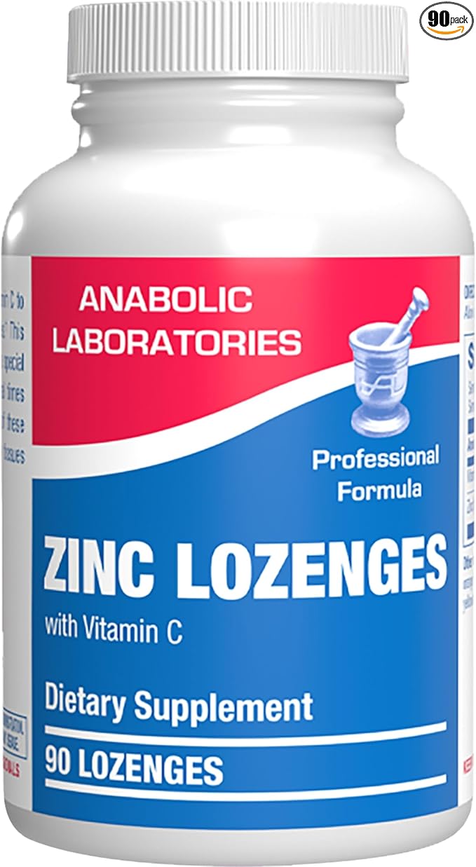 Zinc Lozenges with Vitamin C for Immune Support - High Absorption Vitamin C and Zinc Lozenges for Adults Daily and Seasonal Wellness - Tasty Immune Boost Support - 90 Count (Orange Flavor)