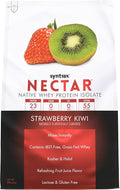 Syntrax Nutrition Nectar 100% Whey Protein Isolate Powder Refreshing Fruit Juice Flavor Strawberry Kiwi 2 lbs