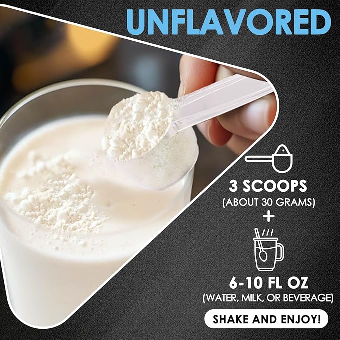 NATURE TARGET Whey Protein Powder Unflavored Protein Powder Whey Protein Isolate for Muscle Growth &amp Recovery 26G Protein Gluten Free &amp No Sugars 16 Servings 1.10 Pound (500 G)