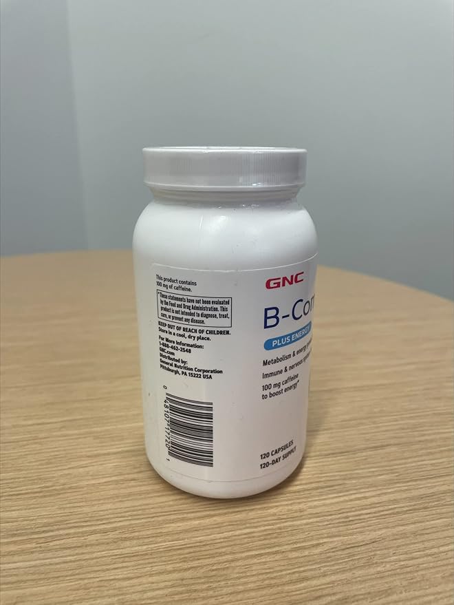 GNC B-Complex Plus Energy | Metabolism &amp Energy Production | 120 Count
