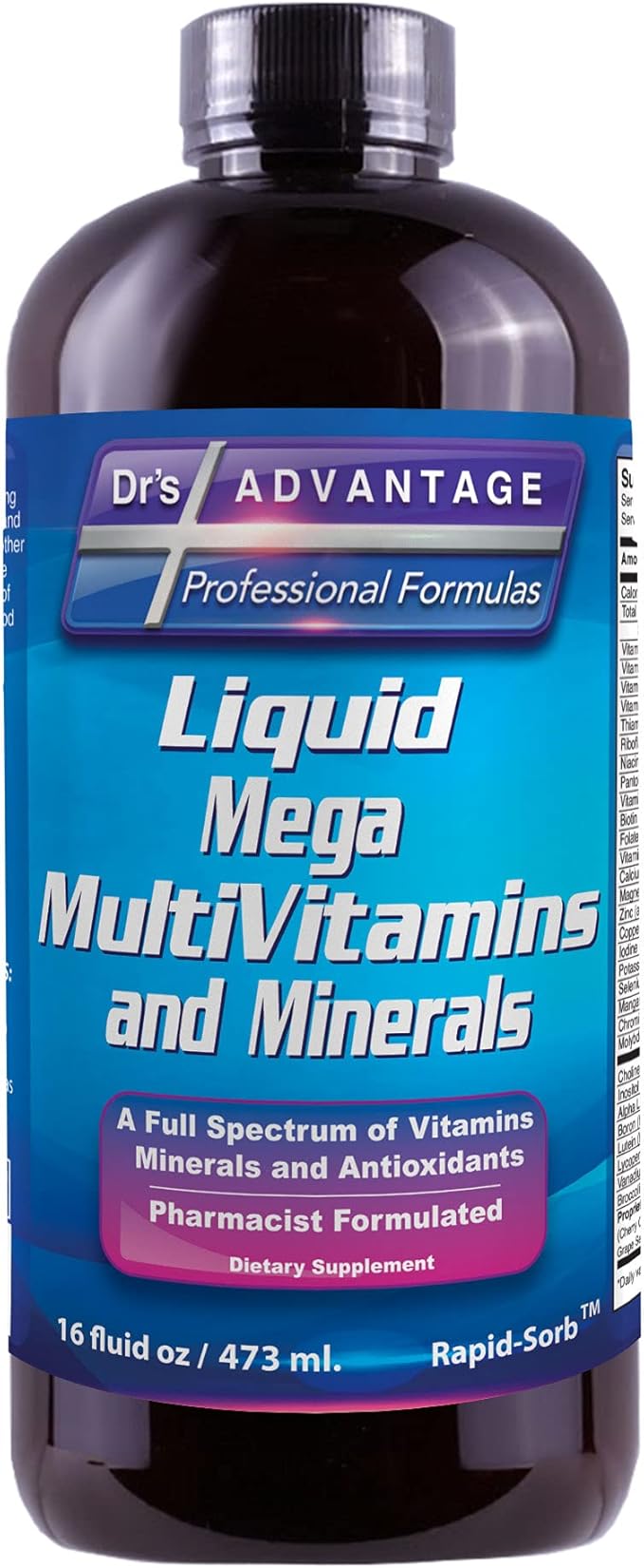 Drs Advantage - Liquid Mega MultiVitamins and Minerals 32oz [Health and Beauty]