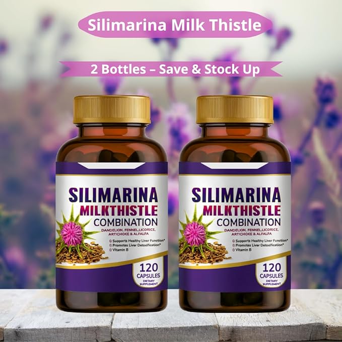 Silimarina Milk Thistle Combination 2 Pack 240caps.