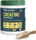 Organika Creatine Powder- 100% Pure Micronized Creatine Monohydrate - Helps Build Lean Muscle Increase Strength and Improved Recovery and Performance for Men and Women - 500g 100 Servings