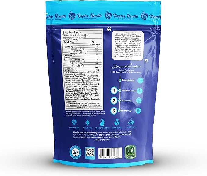 Superfood Vegan Protein (Chocolate) | Plant-Based Protein with Superfoods &amp Probiotics | Muscle Recovery &amp Energy | 15 Servings