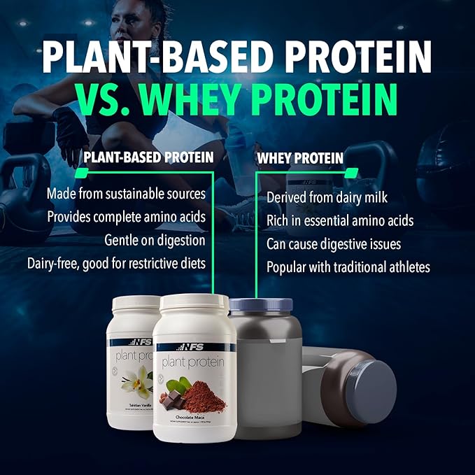 NF Sports All-Natural Plant-Based Protein - Organic Protein Gluten Free - 28 Servings (Tahitian Vanilla)