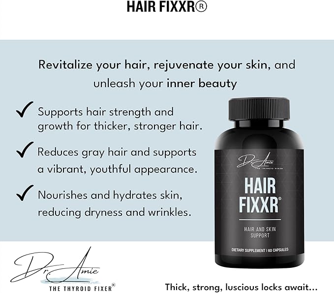 Hair by Dr. Amie | Premium Collagen Protein Complex | Hair and Skin Support | 30 Day Supply 60 Capsules