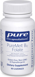 Pure Encapsulations PureMelt B12 Folate - Active B Vitamin with L-5-MTHF - Metabolism Support &amp Red Blood Cell Function* - Non-GMO &amp Vegan - 90 Lozenges