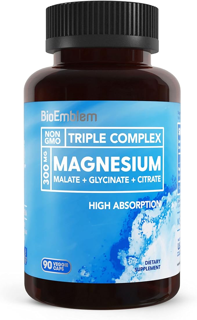 BioEmblem Triple Magnesium Complex and Beauty Probiotics for Women and CoQ10 with BioPerine