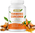Turmeric Curcumin Supplement 1000mg with Black Pepper Extract High Absorption Turmeric Supplement with 95% Curcuminoids for Body Support Gluten Free 120 Capsules with Curcuma Ginger MCT Oil