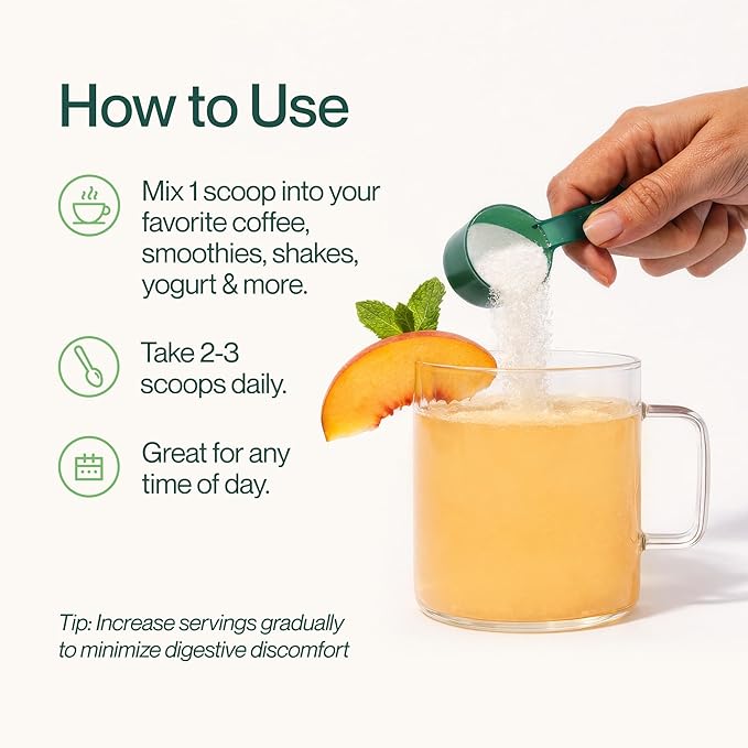 Supergut Foundational Daily Fiber Powder Sugar Free &amp Vegan Prebiotic Fiber Blend for Gut Health &amp Digestive Support Supplement for Men &amp Women with Solnul &amp Sunfiber Peach Mango 1